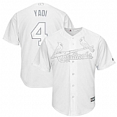 Cardinals 4 Yadier Molina Yadi White 2019 Players' Weekend Player Jersey Dzhi,baseball caps,new era cap wholesale,wholesale hats